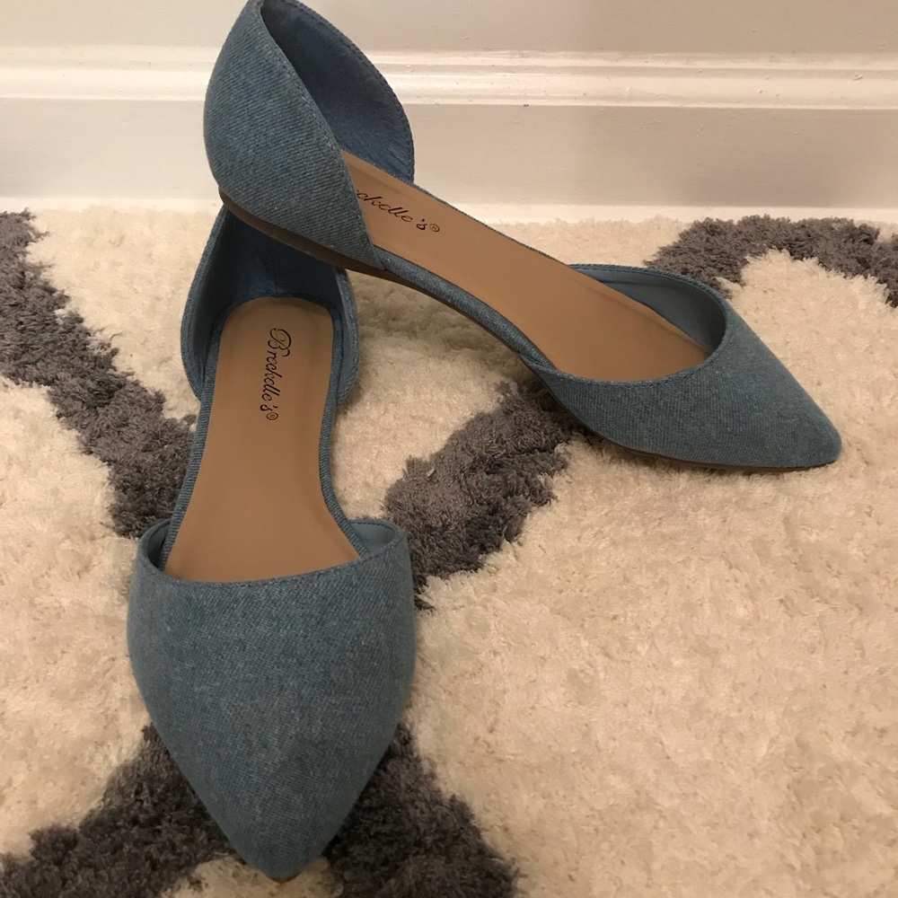 Blue Denim flats